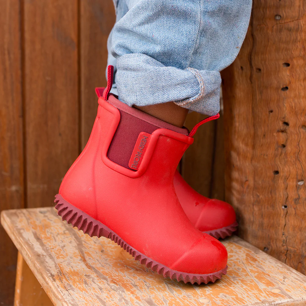 Bobbi Kids Wellington Boot // Chilli Red - Image 6