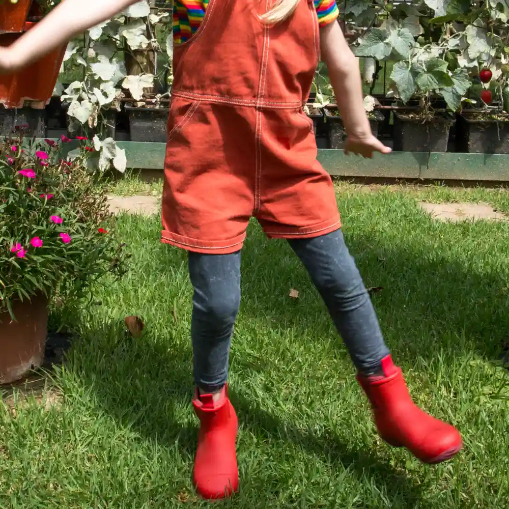 Bobbi Kids Wellington Boot // Chilli Red - Image 9