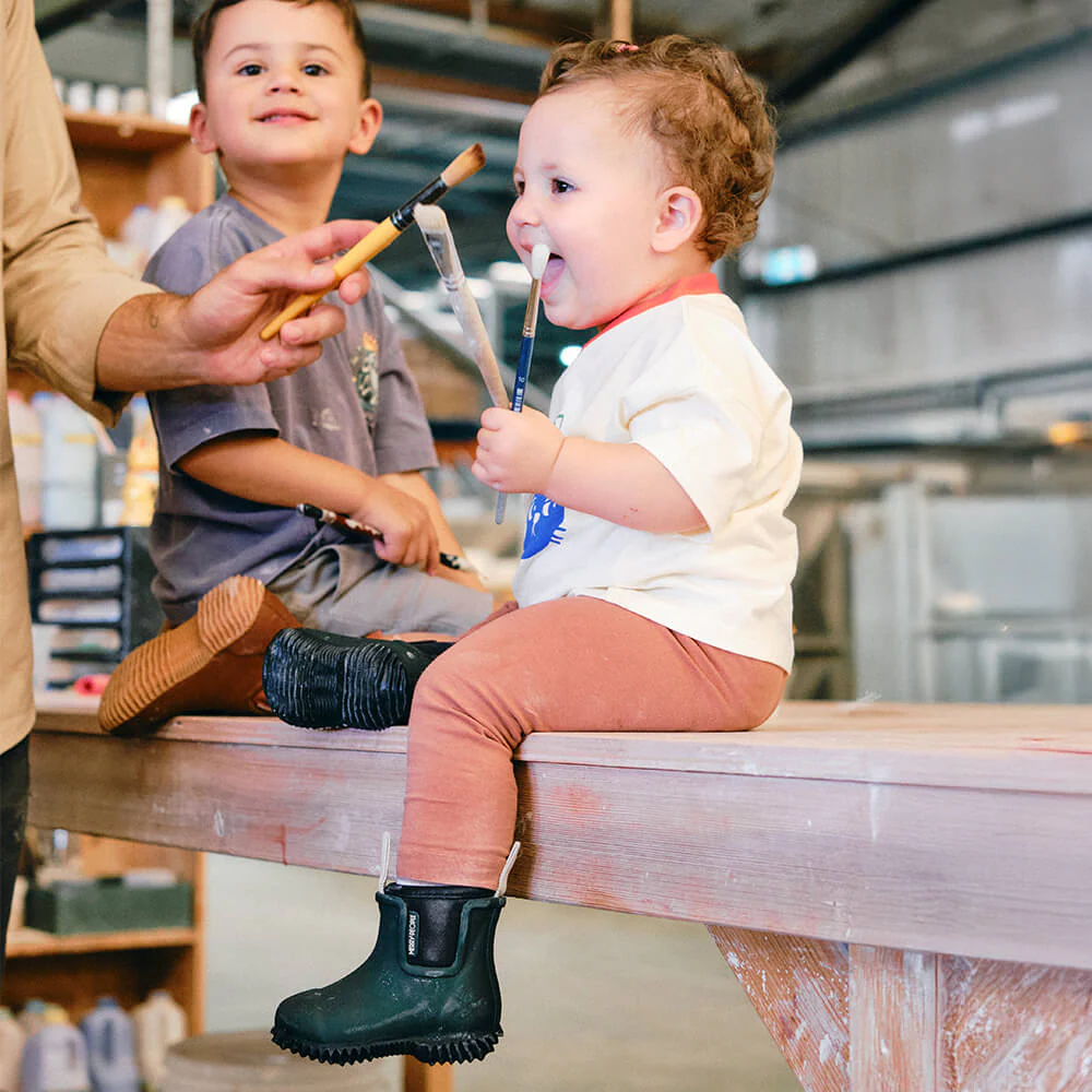 Bobbi Kids Wellington Boot // Forest Green - Image 5