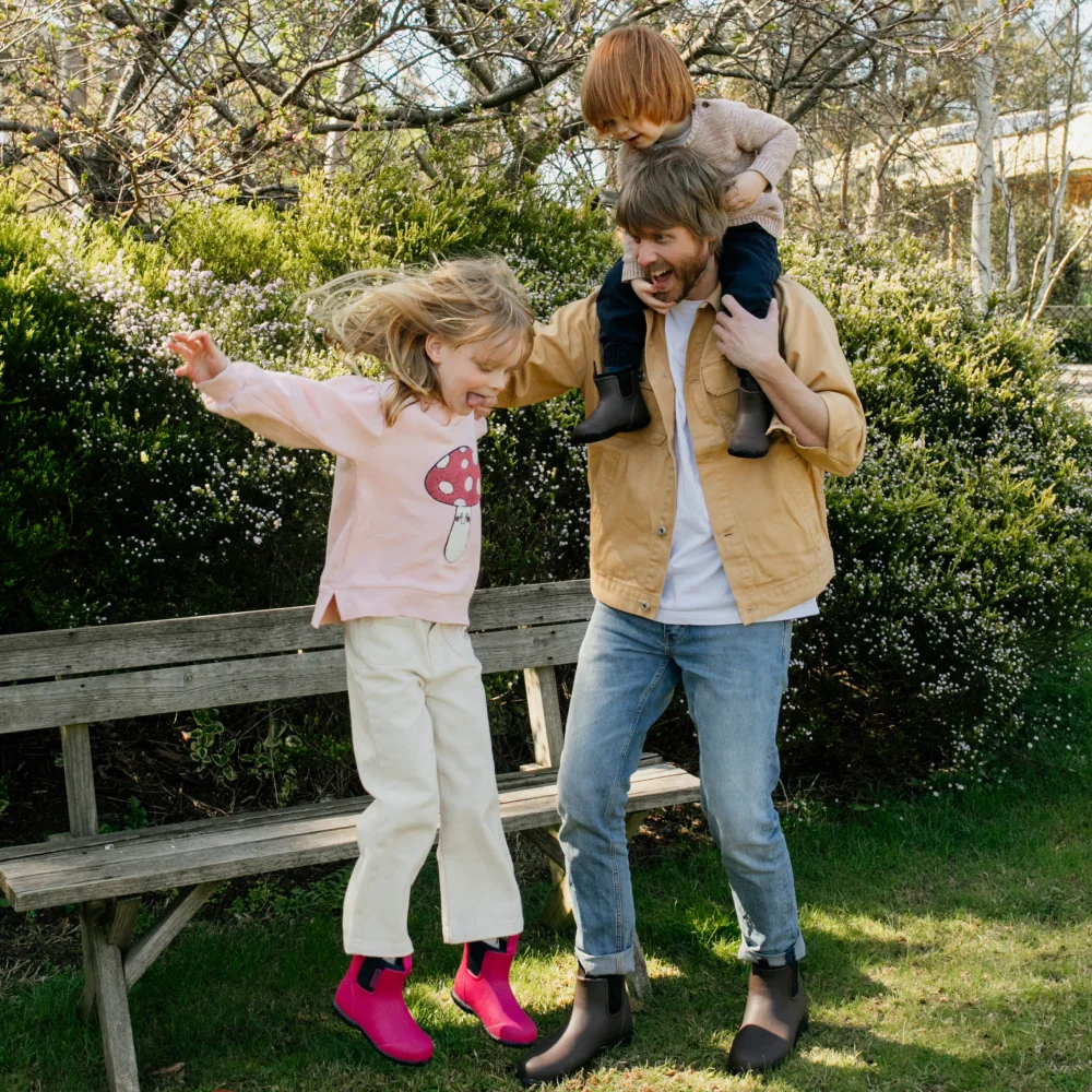 Bobbi Kids Wellington Boot // Magenta & Navy [Retired] - Image 6