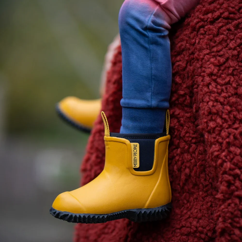 Bobbi Kids Wellington Boot // Mustard Yellow - Image 5