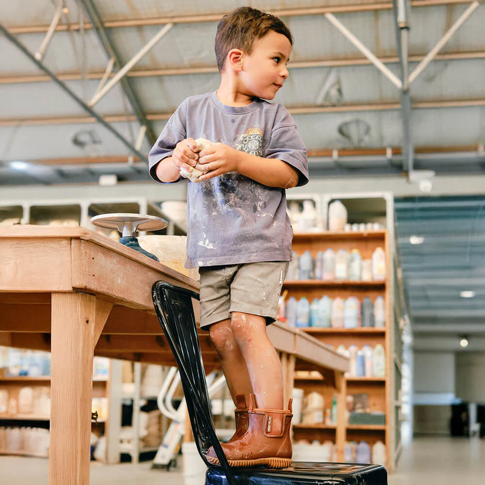 Bobbi Kids Wellington Boot // Rust - Image 6
