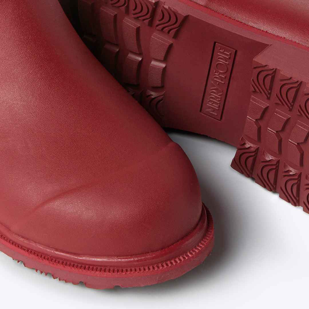 Bobbi Red Wellington Boot // Beetroot & Light Pink [Retired] - Image 5