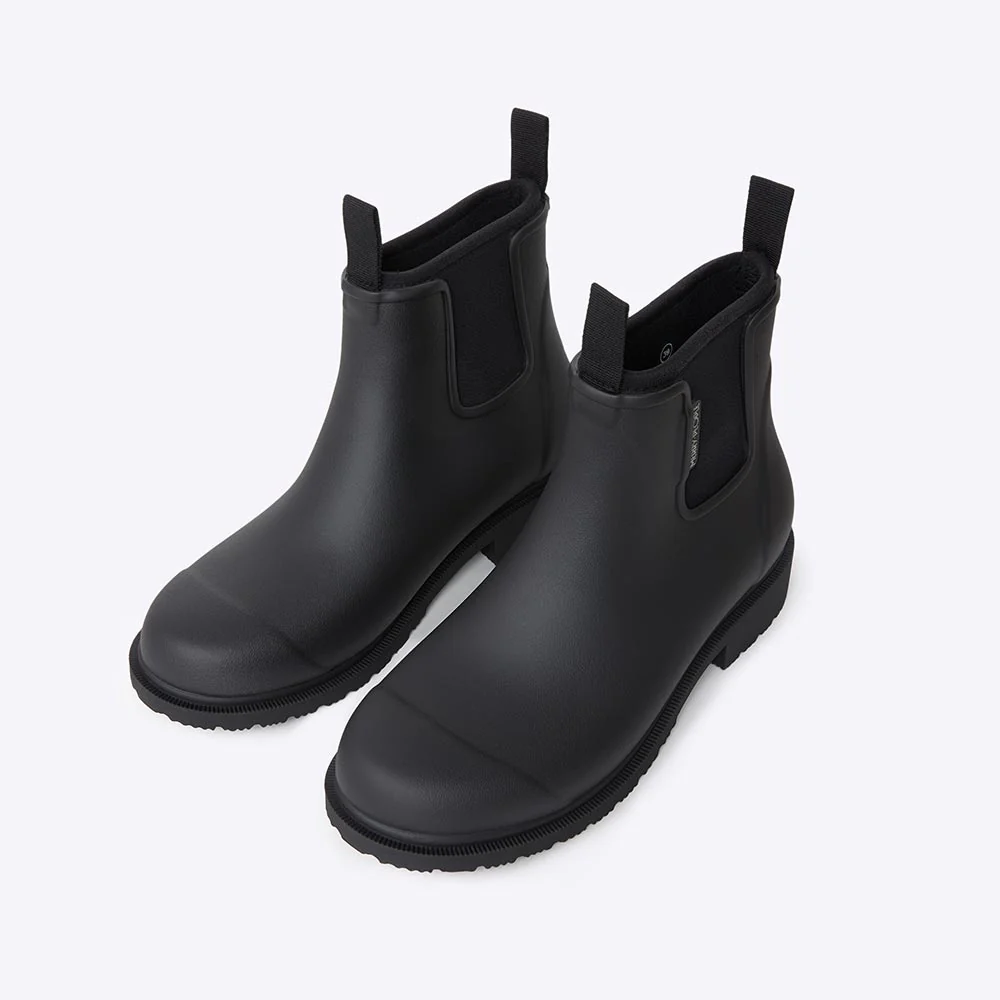 Bobbi Wellington Boot // Black & Black - Image 4