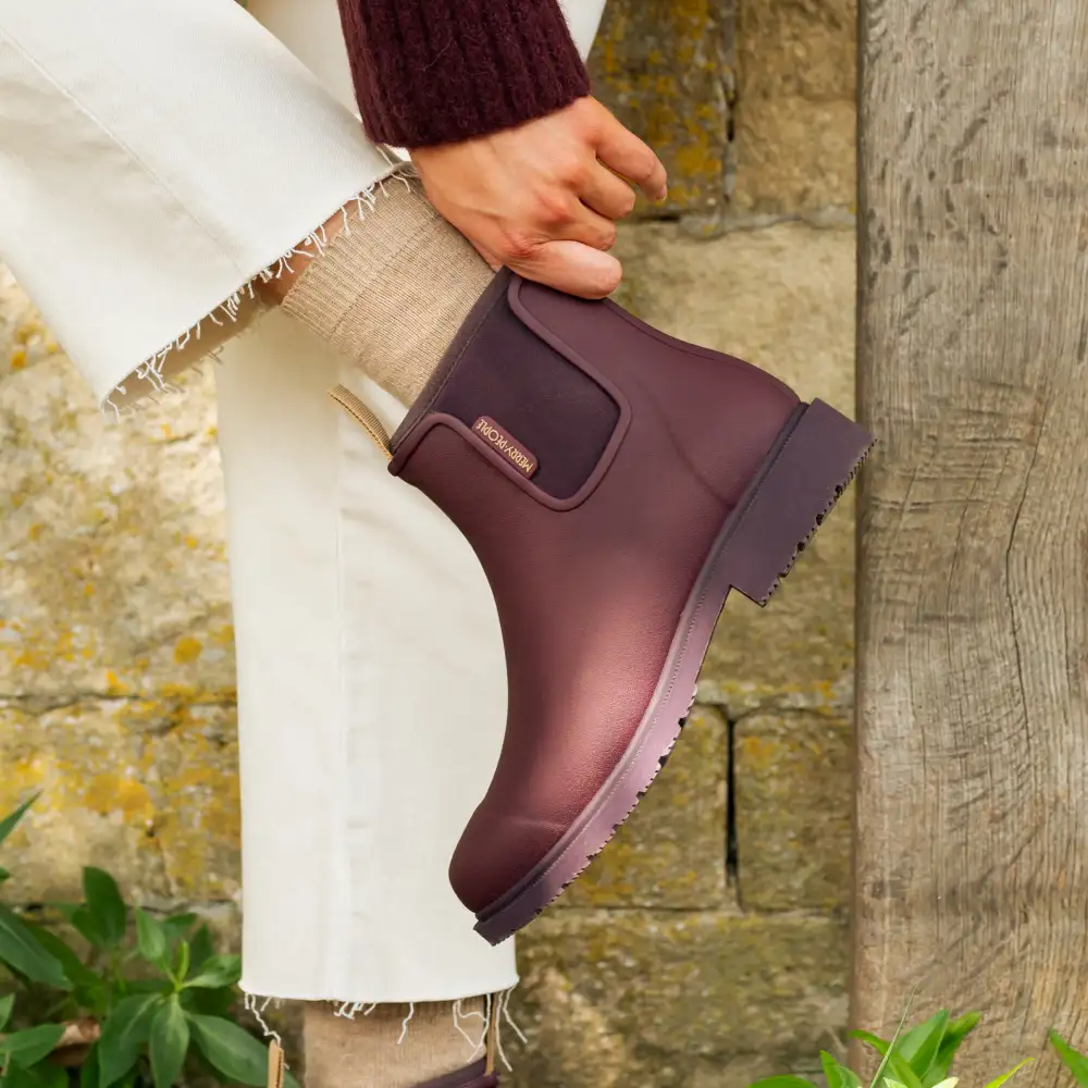 Bobbi Wellington Boot // Dark Cherry - Image 12