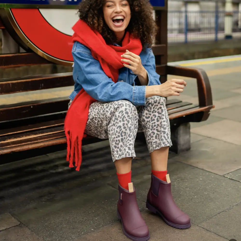 Bobbi Wellington Boot // Dark Cherry - Image 17