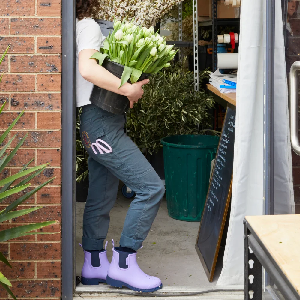 Bobbi Wellington Boot // Lavender & Navy [Retired] - Image 8