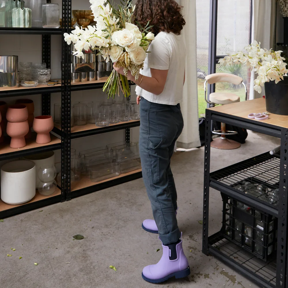 Bobbi Wellington Boot // Lavender & Navy [Retired] - Image 9