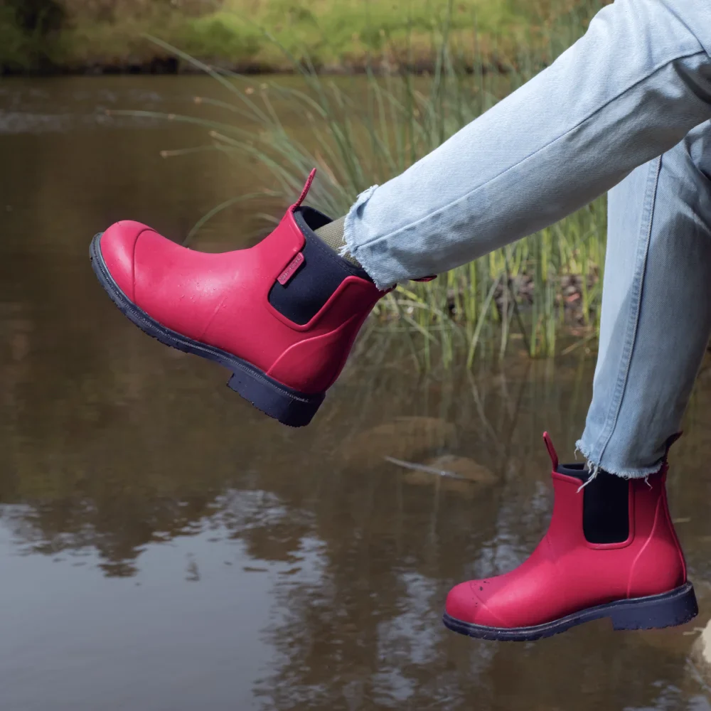 Bobbi Wellington Boot // Magenta & Navy [Retired] - Image 5