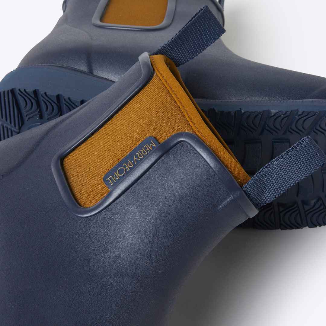 Bobbi Wellington Boot // Oxford Blue & Tan [Retired] - Image 5