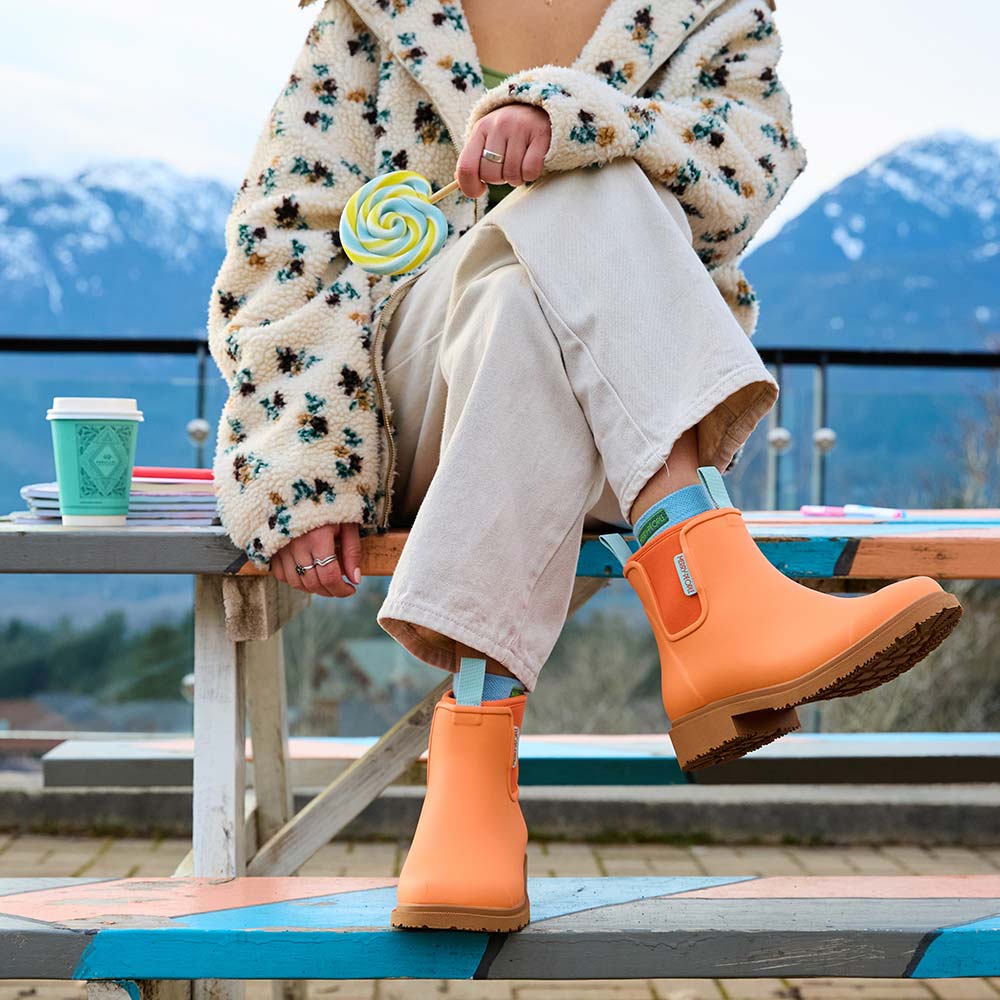 Bobbi Wellington Boot // Sherbet Orange - Image 10