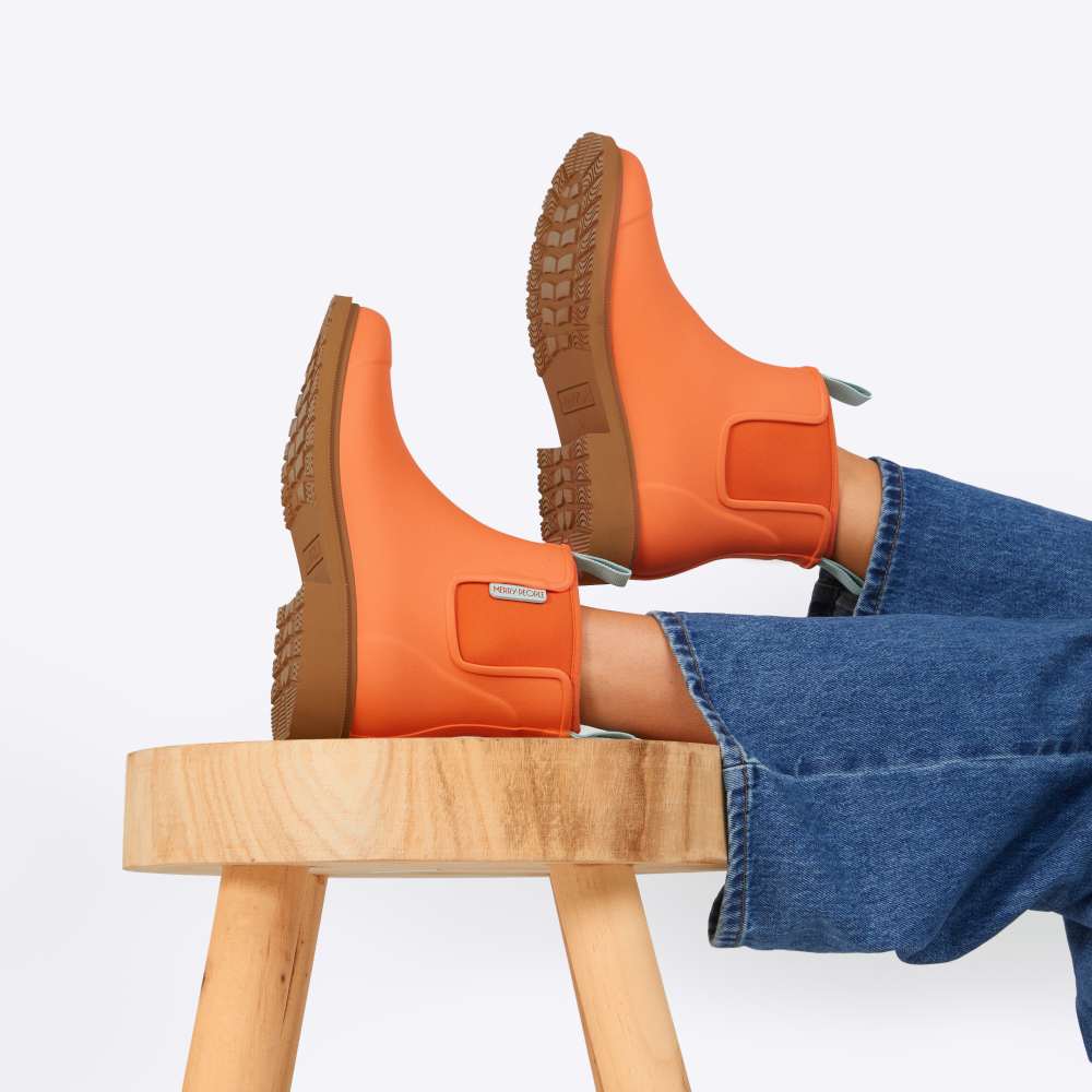 Bobbi Wellington Boot // Sherbet Orange - Image 5