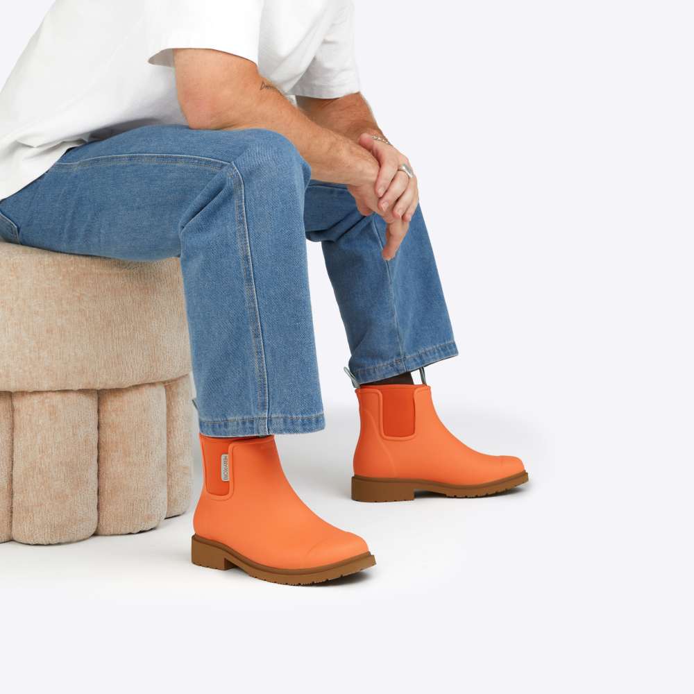 Bobbi Wellington Boot // Sherbet Orange - Image 6