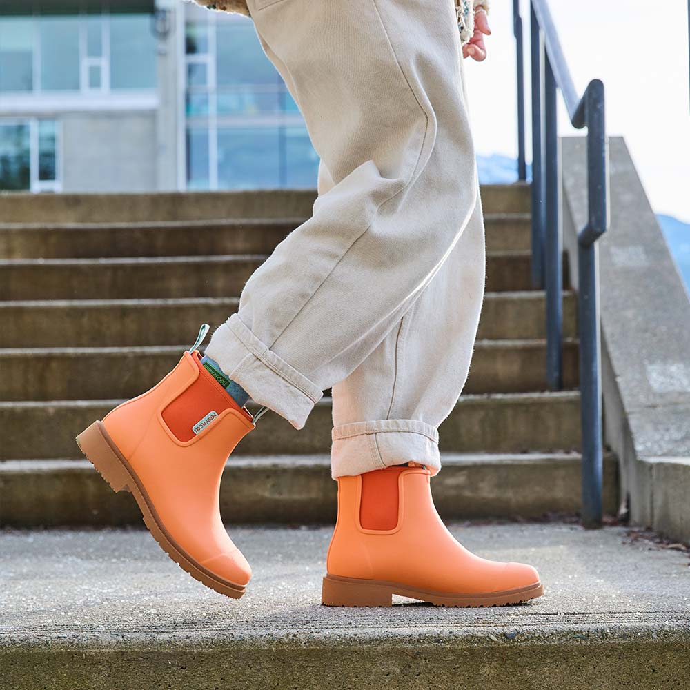 Bobbi Wellington Boot // Sherbet Orange - Image 8