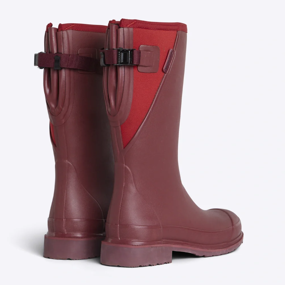 Darcy Mid Calf Wellington Boot // Beetroot & Red [Retired] - Image 2