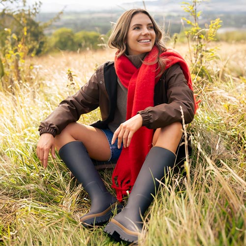 Fergie Tall Wellington Boot // Oxford Blue - Image 7