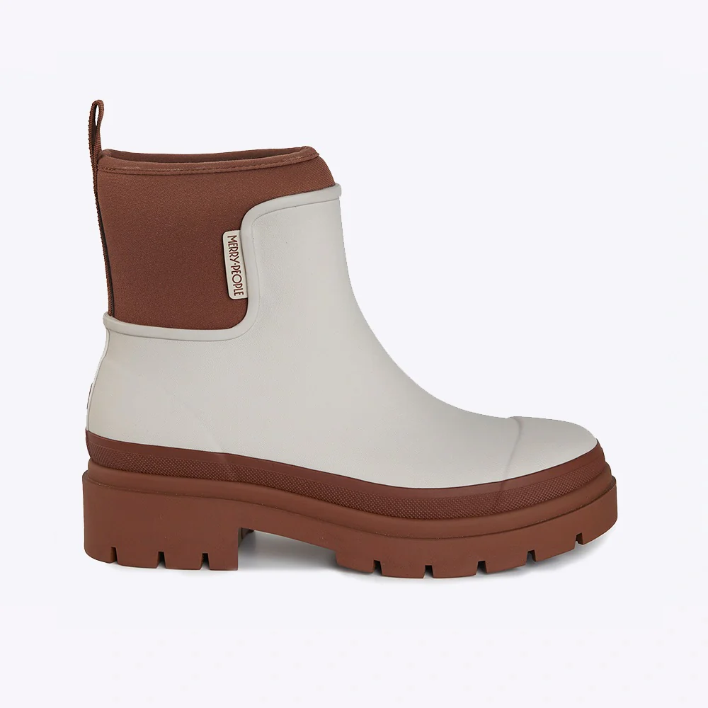Merry People X Karen Walker Tully Boot // Ecru & Chestnut [Retired] - Image 2