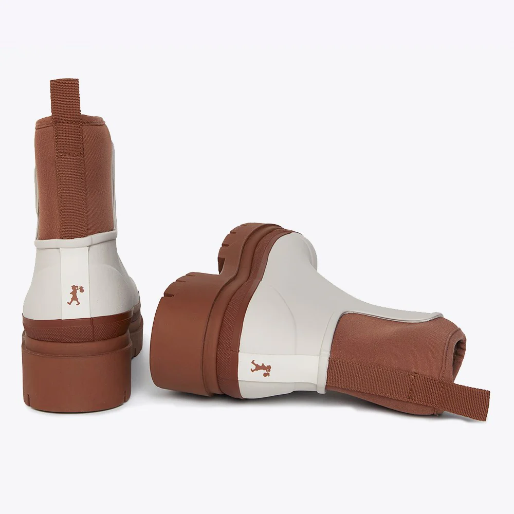 Merry People X Karen Walker Tully Boot // Ecru & Chestnut [Retired] - Image 3