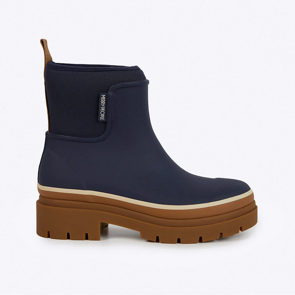 Merry People X Karen Walker Tully Boot // French Navy & Tan [Retired] - Image 2