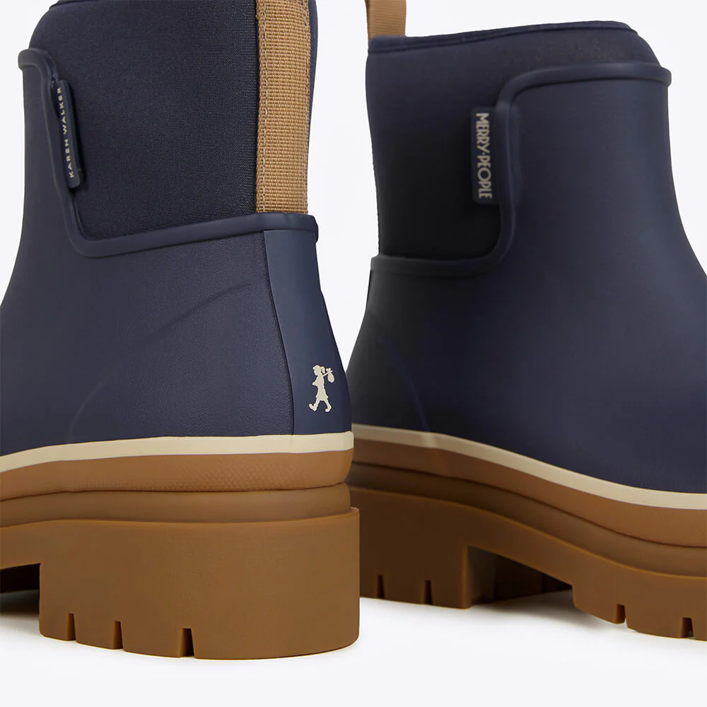 Merry People X Karen Walker Tully Boot // French Navy & Tan [Retired] - Image 5