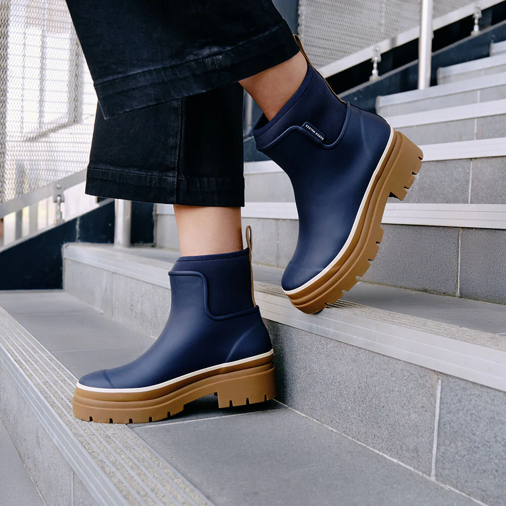 Merry People X Karen Walker Tully Boot // French Navy & Tan [Retired] - Image 8