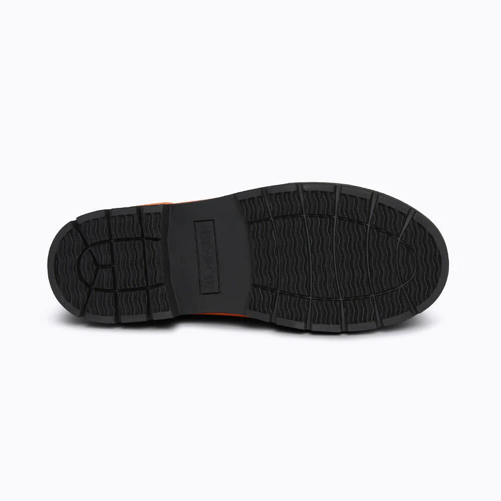 Tully Boot // Plum & Neon Orange - Image 3