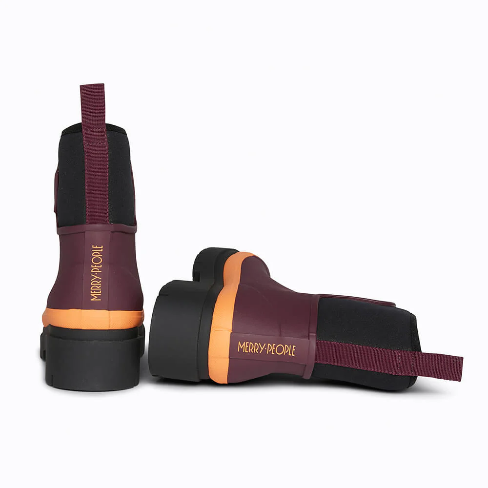 Tully Boot // Plum & Neon Orange - Image 4